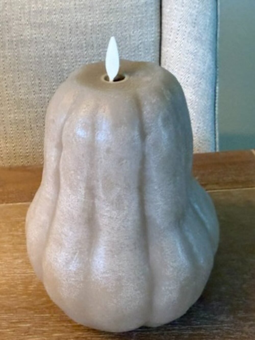 LUMINARA FLAMELESS LED GOURD CANDLE-BEIGE